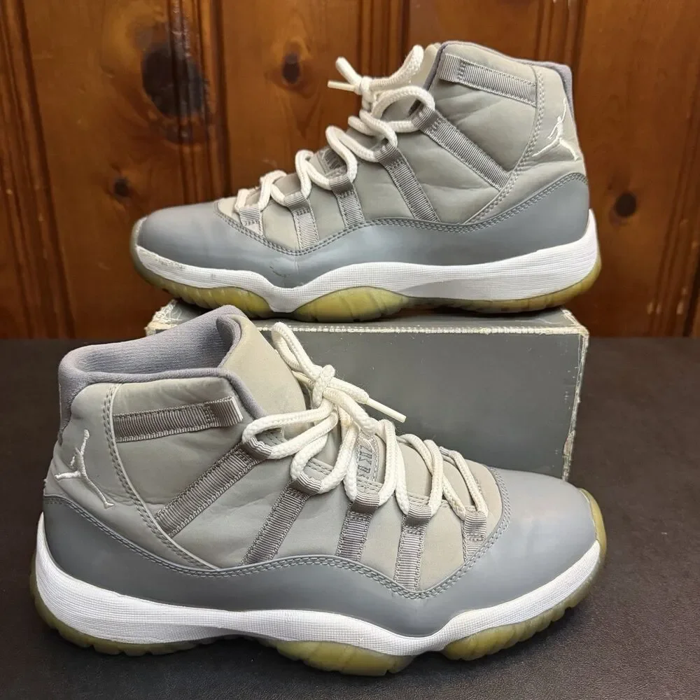 Jordan 11 Cool Grey Size 9.5 Men 2010 Retro Release (378037-001) OG Box Lid